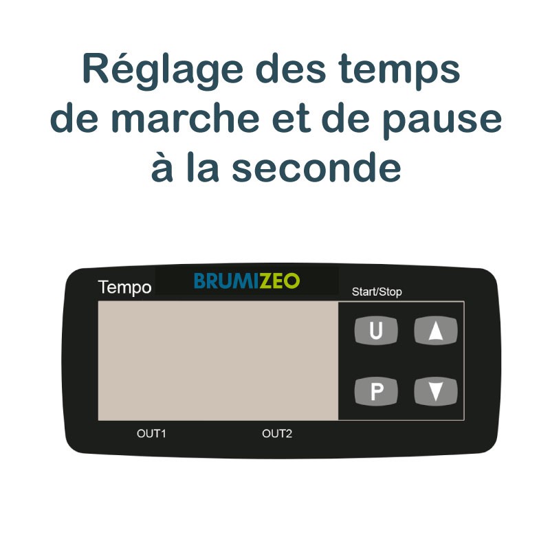 BRUMIZEO boitier de temporisation de marche et de pause pour brumisation