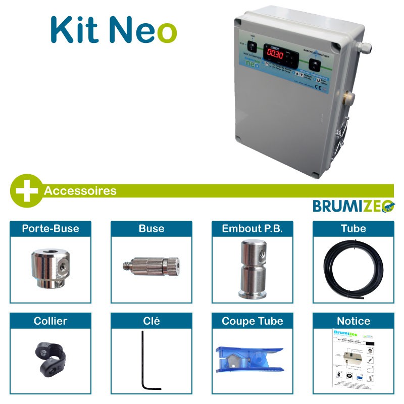 BRUMIZEO moyenne pression gamme NEO description du KIT