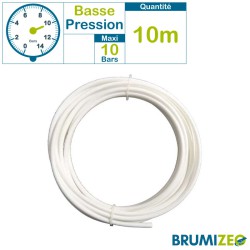BRUMIZEO tube en nylon blanc de 10 mètres diamètre 8