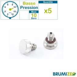 BRUMIZEO accessoires lot de 5 bouchons  10/24M basse pression pour réseau de brumisation